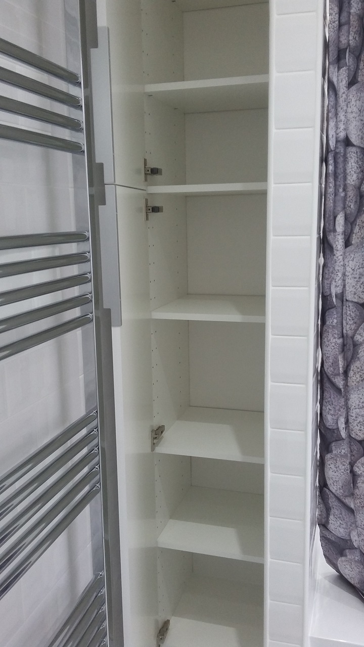 Custom cupboard to utilise available space