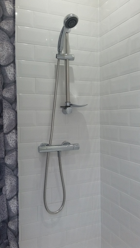 Tiling and shower to a high standard